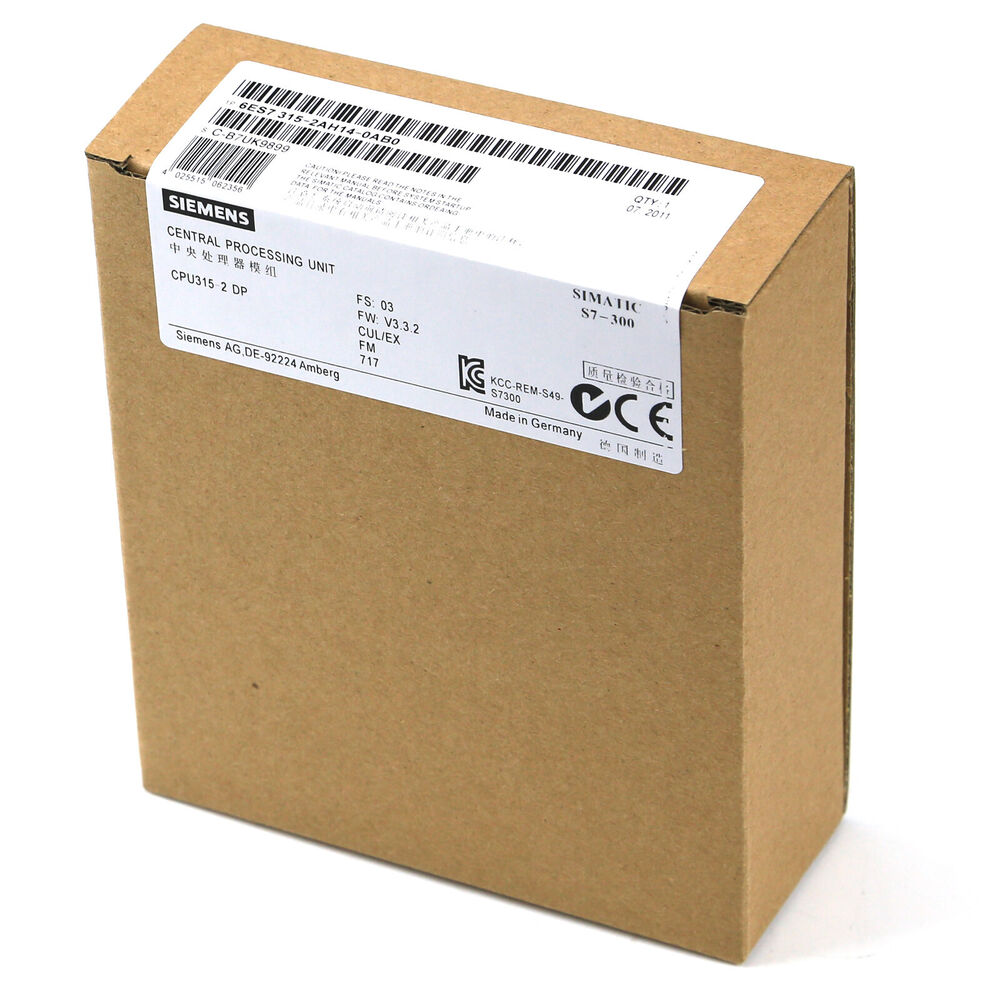 Siemens 6ES7 315-2AH14-0AB0 6ES7315-2AH14-0AB0 New In Box Free Shipping