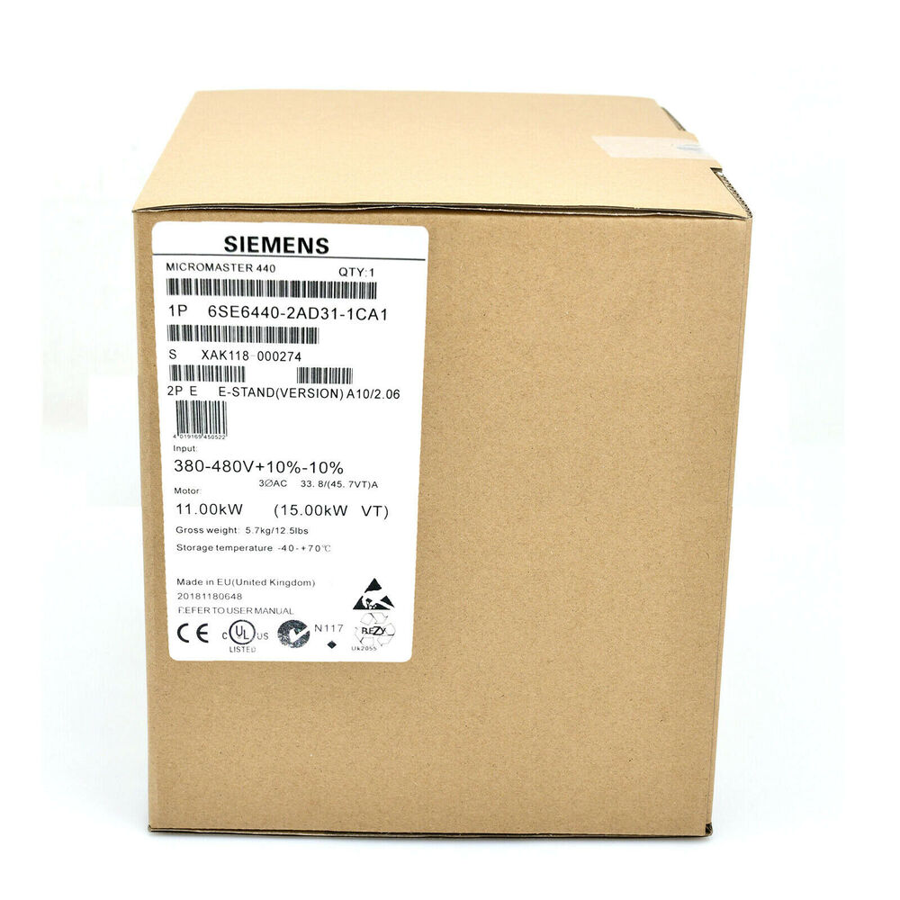 New Siemens 6SE6440-2AD31-1CA1 6SE6 440-2AD31-5CA1 MICROMASTER440 without filter