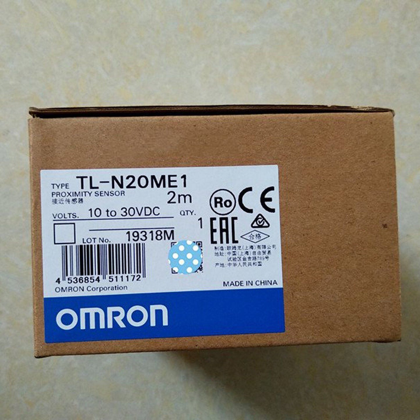 New Omron TL-N20ME1 TLN20ME1 Photoelectric Switch Free Shipping 1PC DHL / UPS / FedEx