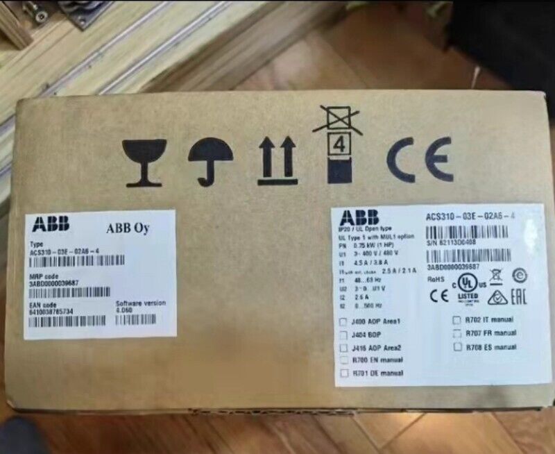 1pc ABB ACS310-03E-02A6-4 frequency converter 3PH 0.75KW