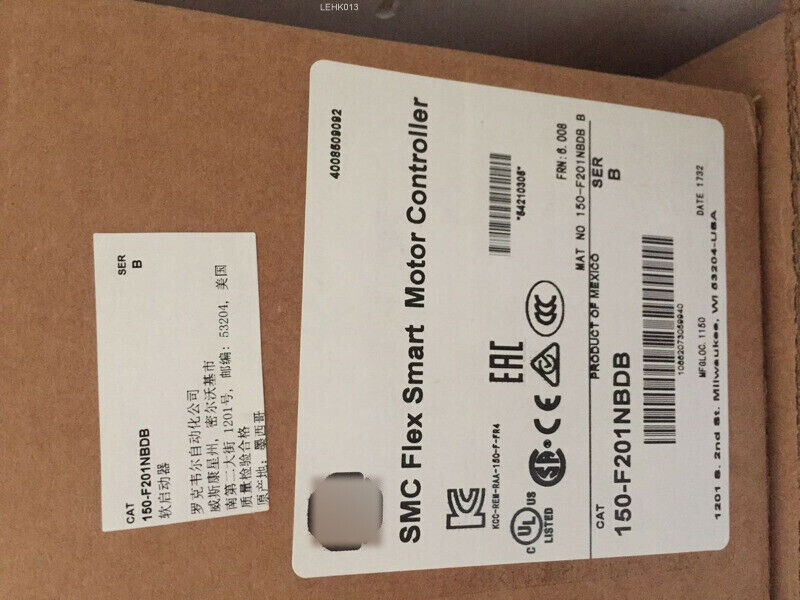 2022 AB 150-F201NBDB SMC Flex Smart Motor Controller Allen Bradley 150-F201NBDB DHL / UPS / FedEx