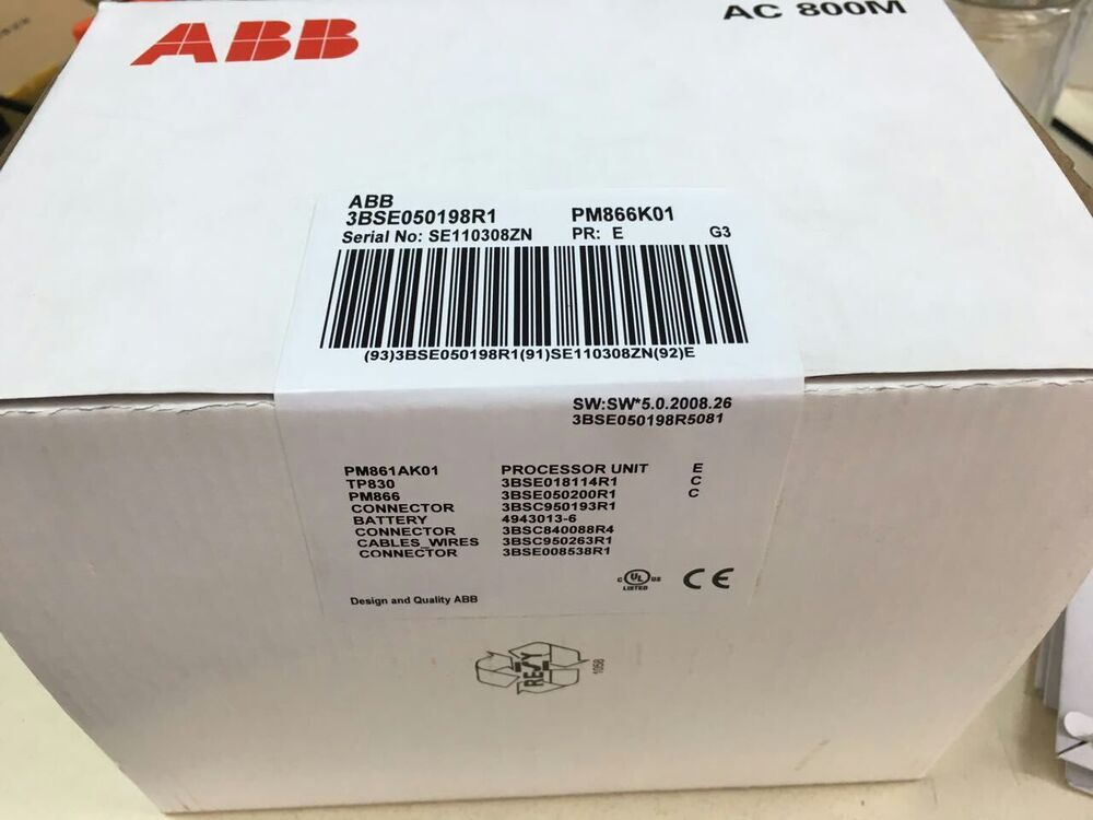 ABB 3BSE050198R1 CPU Module Spot Goods FREE SHIP One year warranty BRAND NEW UPS / DHL / Fedex