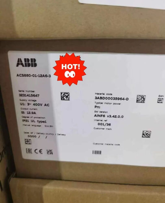 ACS880-01-12A6-3 brand new ABB frequency converter with box, free shipping UPS / DHL / Fedex