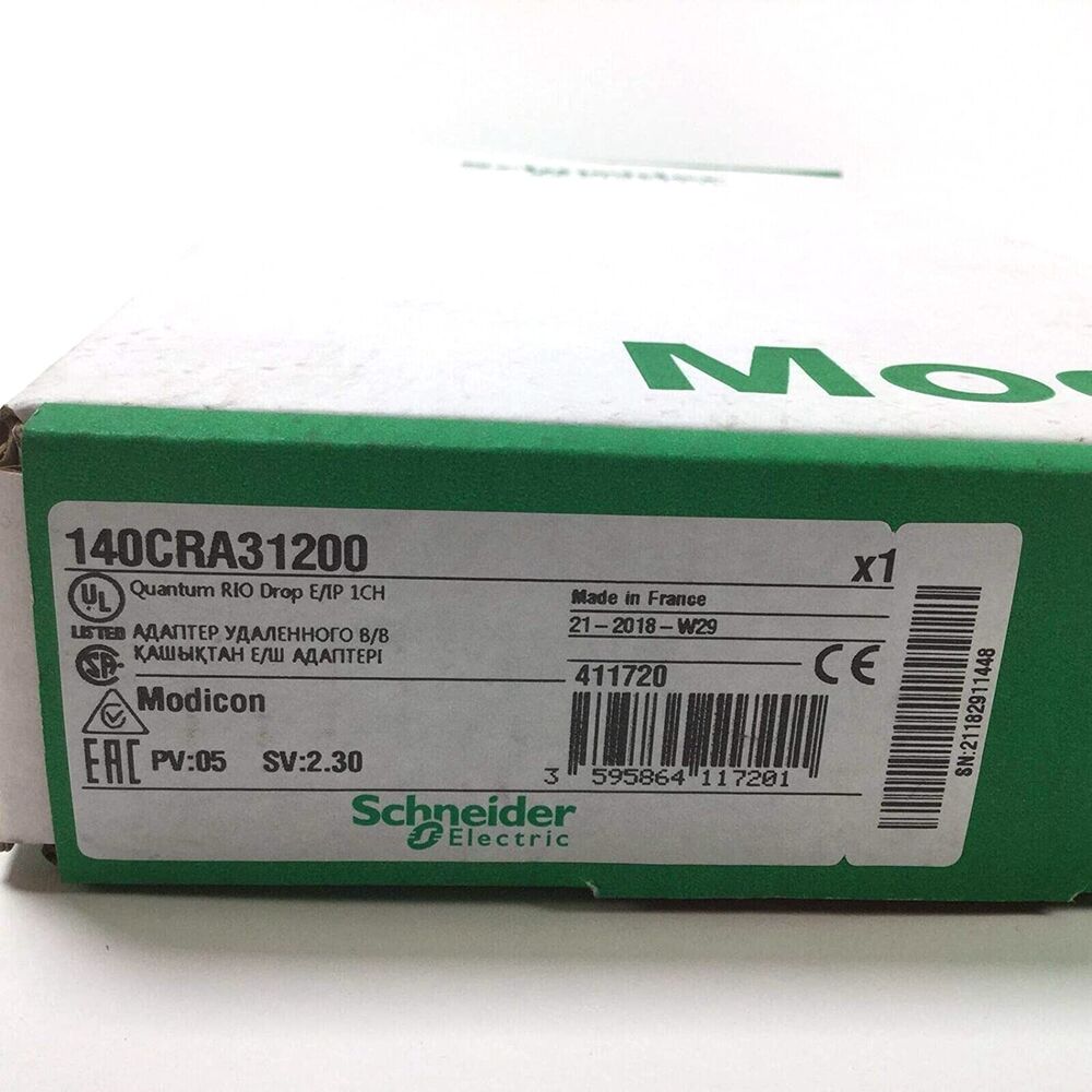 NEW SCHNEIDER 140CRA31200 Ethernet RIO Drop Adaptor DHL / UPS / FedEX