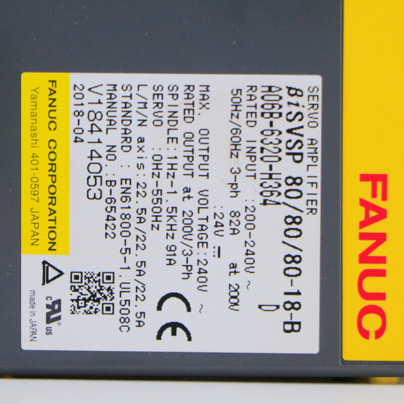 FANUC Used A06B-6320-H364 SERVO AMPLIFIER WORKING WELL A06B6320H364 UPS / DHL / Fedex