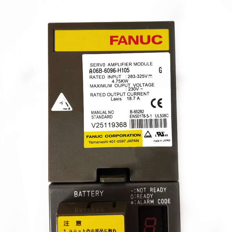 USED FANUC SERVO AMPLIFIER A06B-6096-H105 A06B6096H105 FREE EXPEDITED SHIPPING DHL / UPS / FedEx