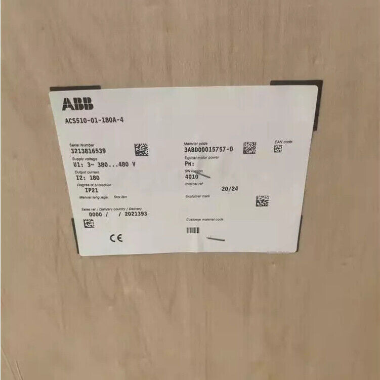 ABB ACS510-01-180A-4 Frequency Converter New in Box Fast Shipping 1pcs