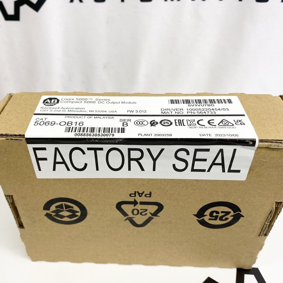 New Allen Bradley 5069-OB16 CompactLogix DC Output Module SER AB 5069-OB16 STOCK DHL / UPS / FedEx