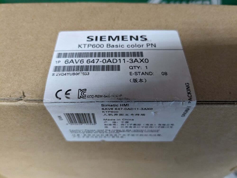 New Sealed Siemens 6AV6647-0AD11-3AX0 SIMATIC HMI KTP600 **STOCK IN US**