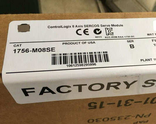 New AB 1756-M08SE /B ControlLogix 8 Axis Sercos Servo Module PLC Factory Sealed DHL / UPS / FedEx