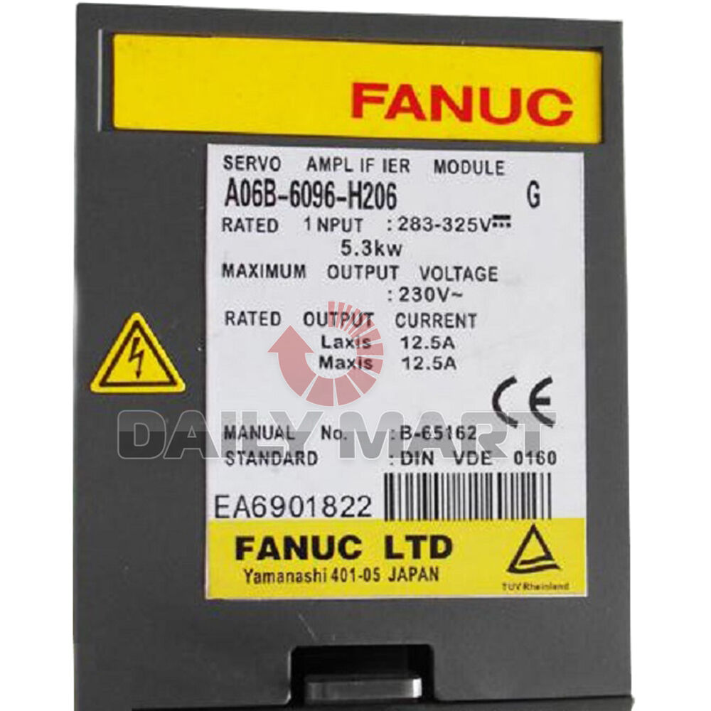 USED FANUC PLC Drive A06B-6096-H206 A06B6096H206