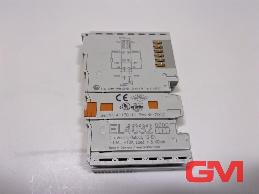 Beckhoff Analogausgangsmodul EL4032 Output Module Ethercat - Terminal 2-Kanal 12