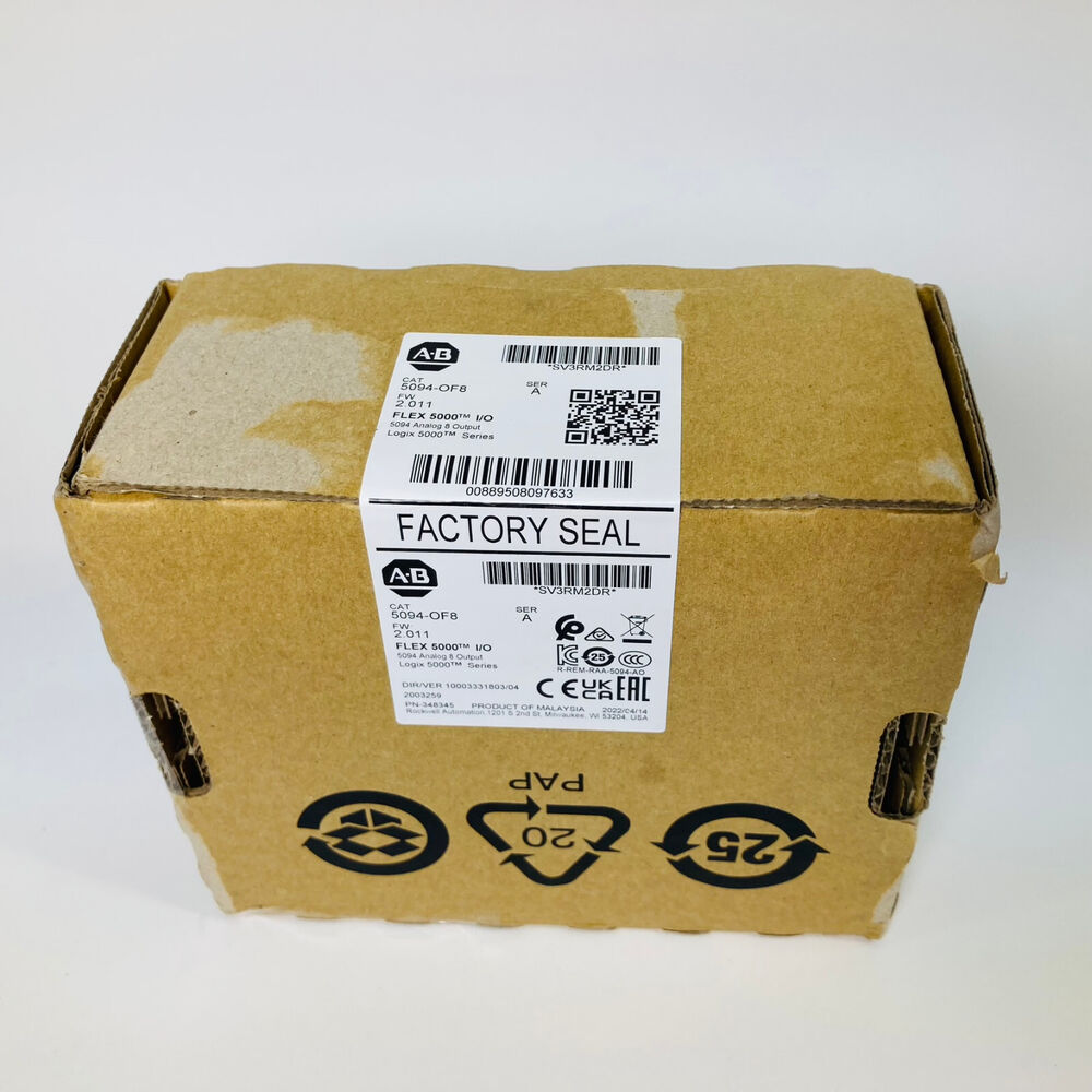 Sealed Allen-Bradley 5094-OF8 /A , Flex 5000 I/O Analog 8 Output Module DHL / UPS / FedEx