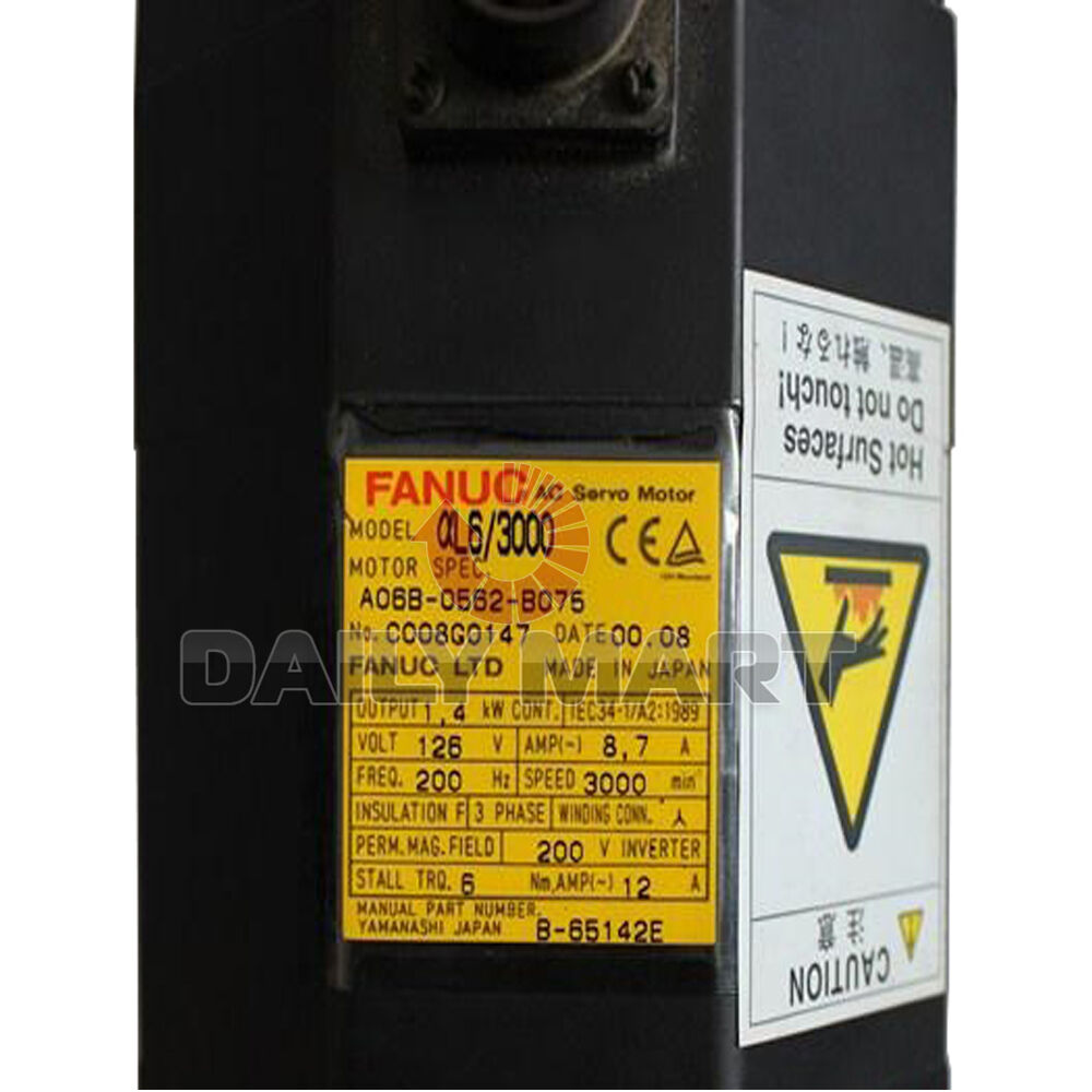 Used FANUC servo motor A06B-0562-B075