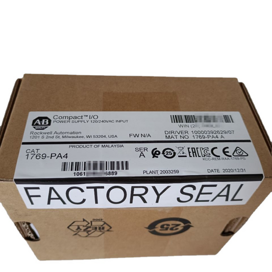 1 PCS New Factory Sealed AB 1769-PA4 /A CompactLogix Power Supply 1769PA4 In US DHL / UPS / FedEx