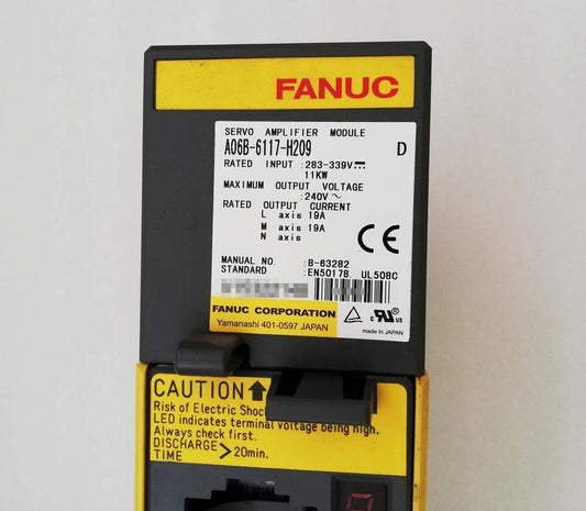 USED FANUC A06B-6117-H209 Servo Drive A06B6117H209 Tested Expendited Shipping DHL / UPS / FedEx