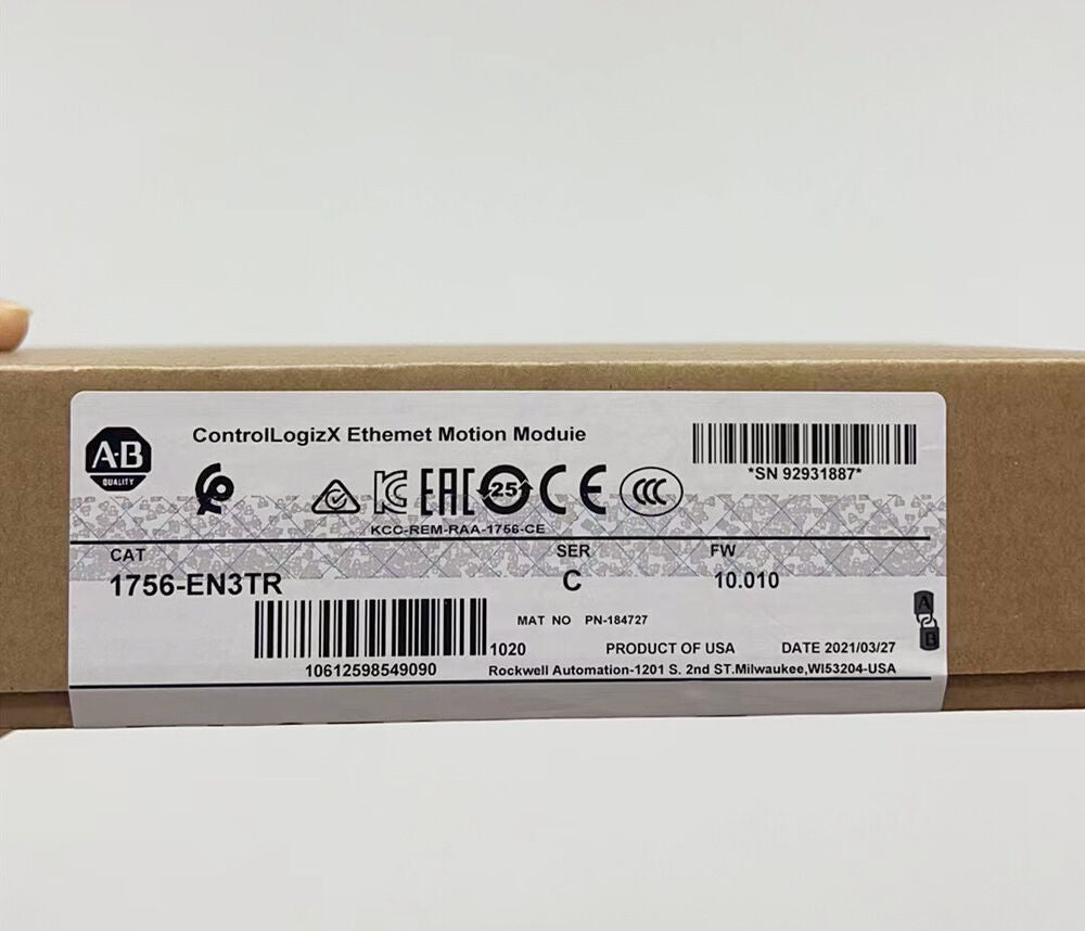 New Sealed Allen-Bradley AB 1756-EN3TR /B ControlLogix 2 Port EtherNet Bridge Fedex or DHL