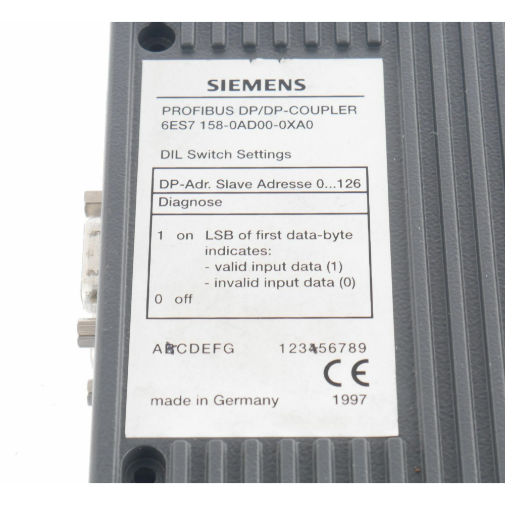 6ES7158-0AD00-0XA0 SIEMENS SIMATIC S7-300 Coupling Module Brand New 1PCS Fedex / DHL