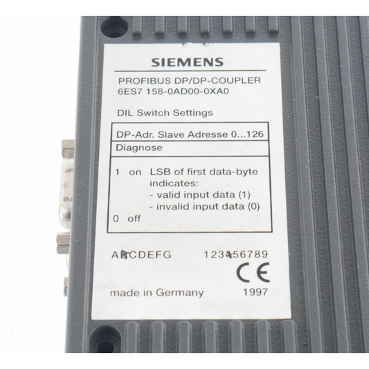 6ES7158-0AD00-0XA0 SIEMENS SIMATIC S7-300 Coupling Module Brand New 1PCS Fedex / DHL