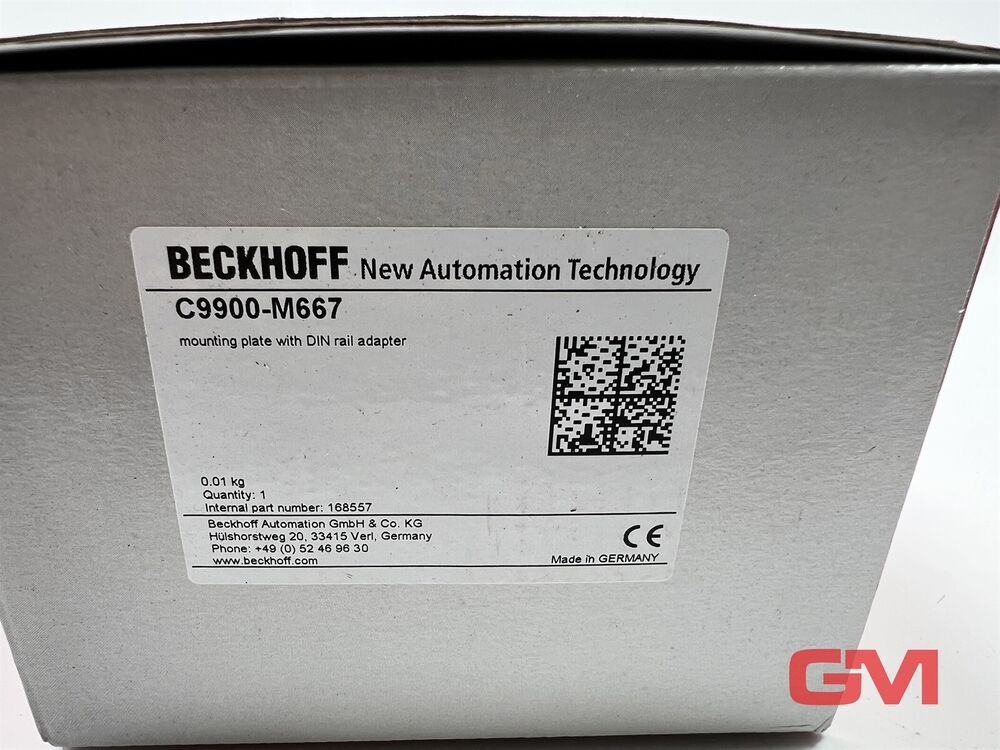 Beckhoff Mounting Plate With Din Rail Adapter C9900-M667 for C6015-0010 C601x