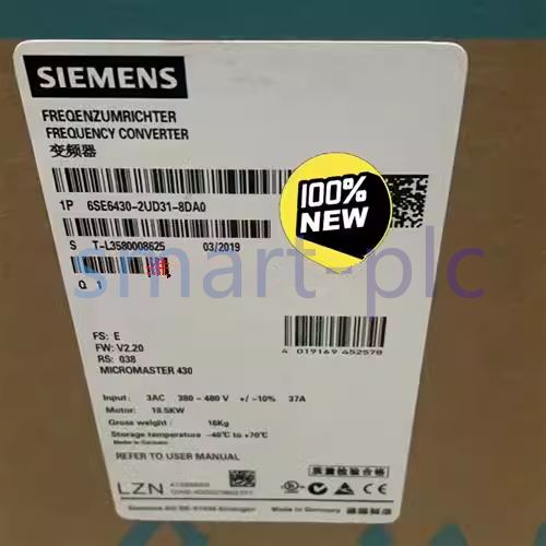 Siemens 6SE6 430-2UD31-8DA0 6SE6430-2UD31-8DA0 Expedited Ship New & Genuine 1PCS