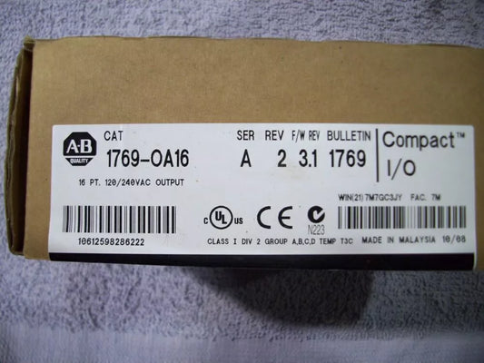 US Factory Sealed Allen-Bradley 1769-OA16 Compact 16 Point Output Module1769OA16 DHL / UPS / FedEx