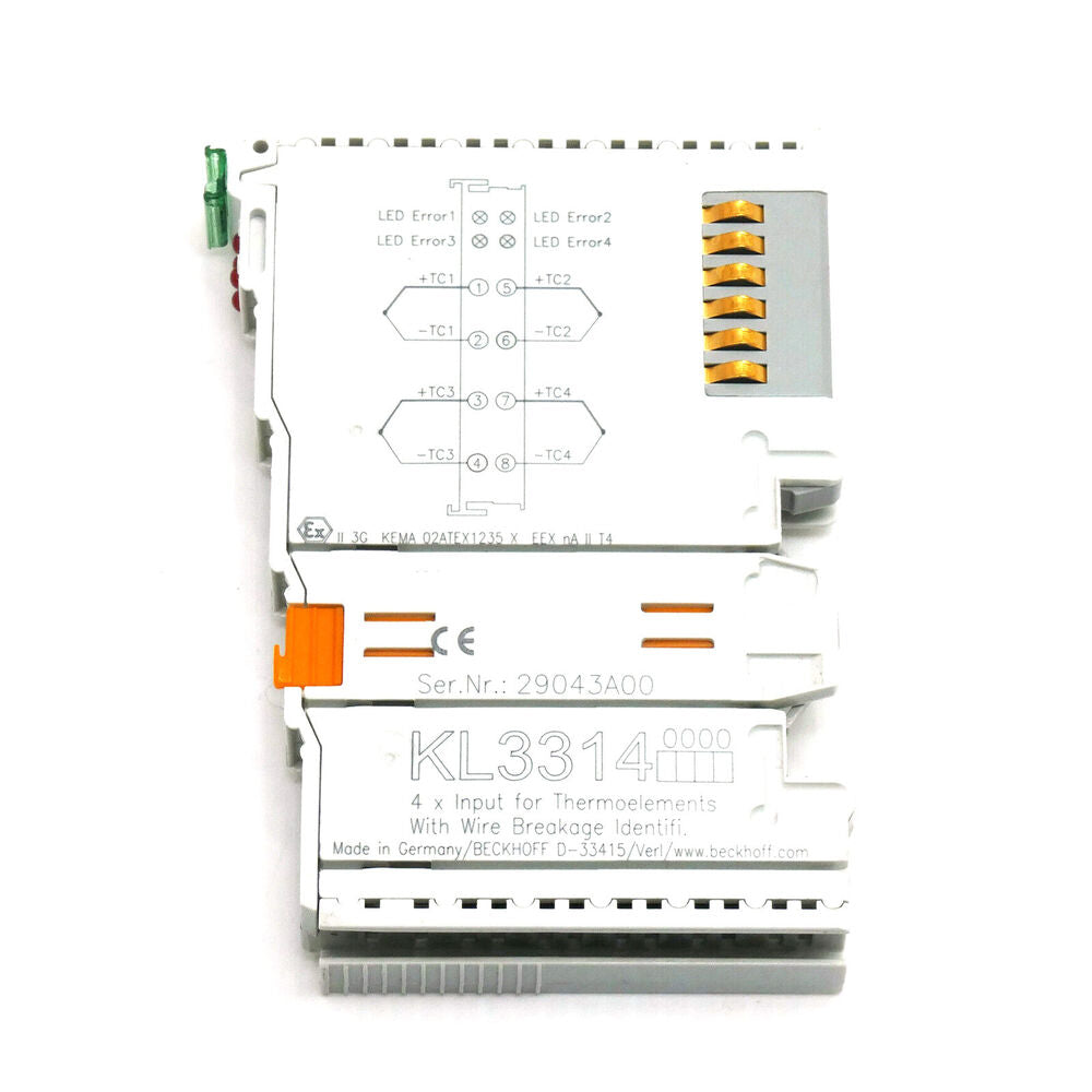 New In Box BECKHOFF KL3314 4-channel Thermocouple Input Terminal DHL / UPS / FedEx