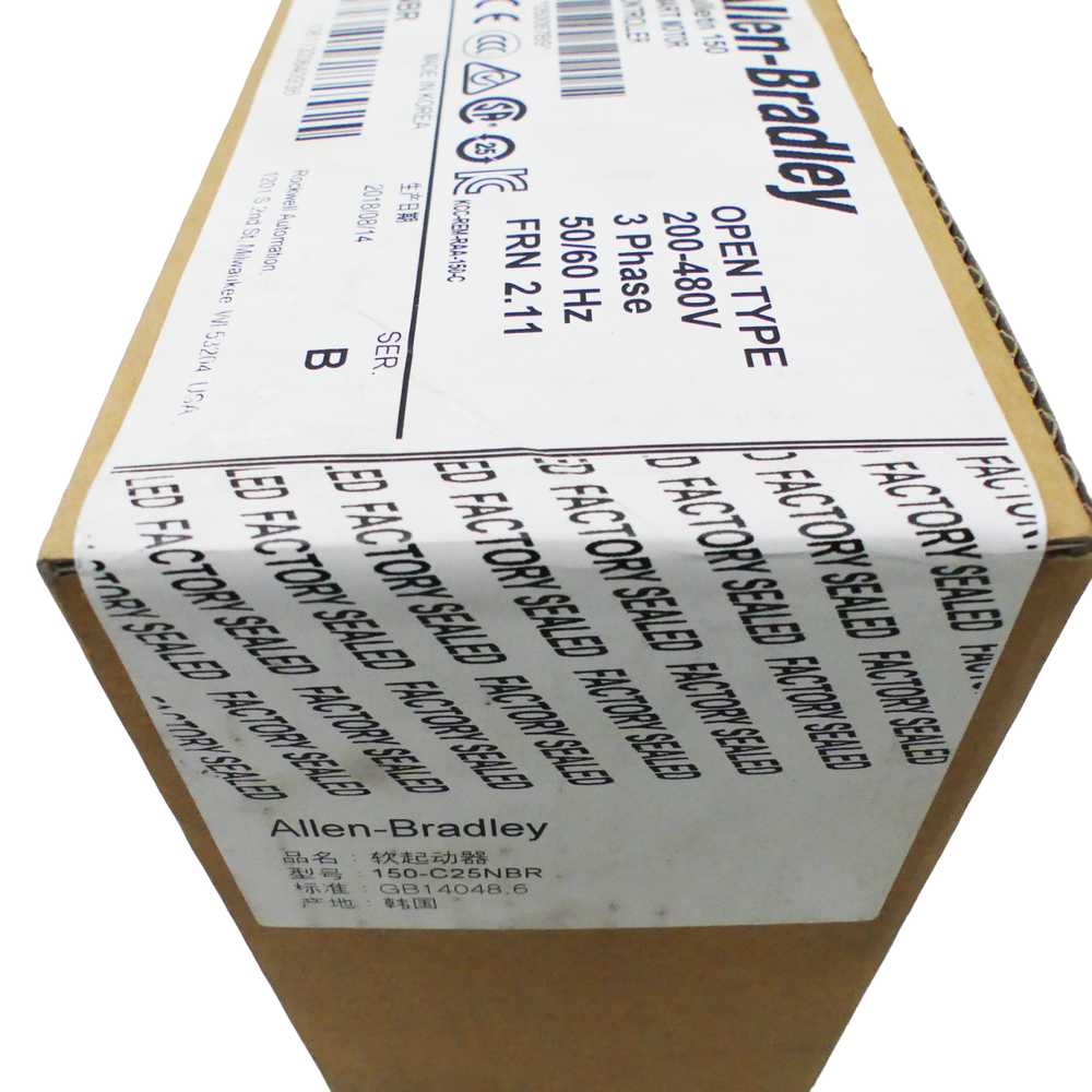 ALLEN-BRADLEY BULLETIN 150 150-C25NBR Smart Motor Controller -sealed-- Fedex or DHL