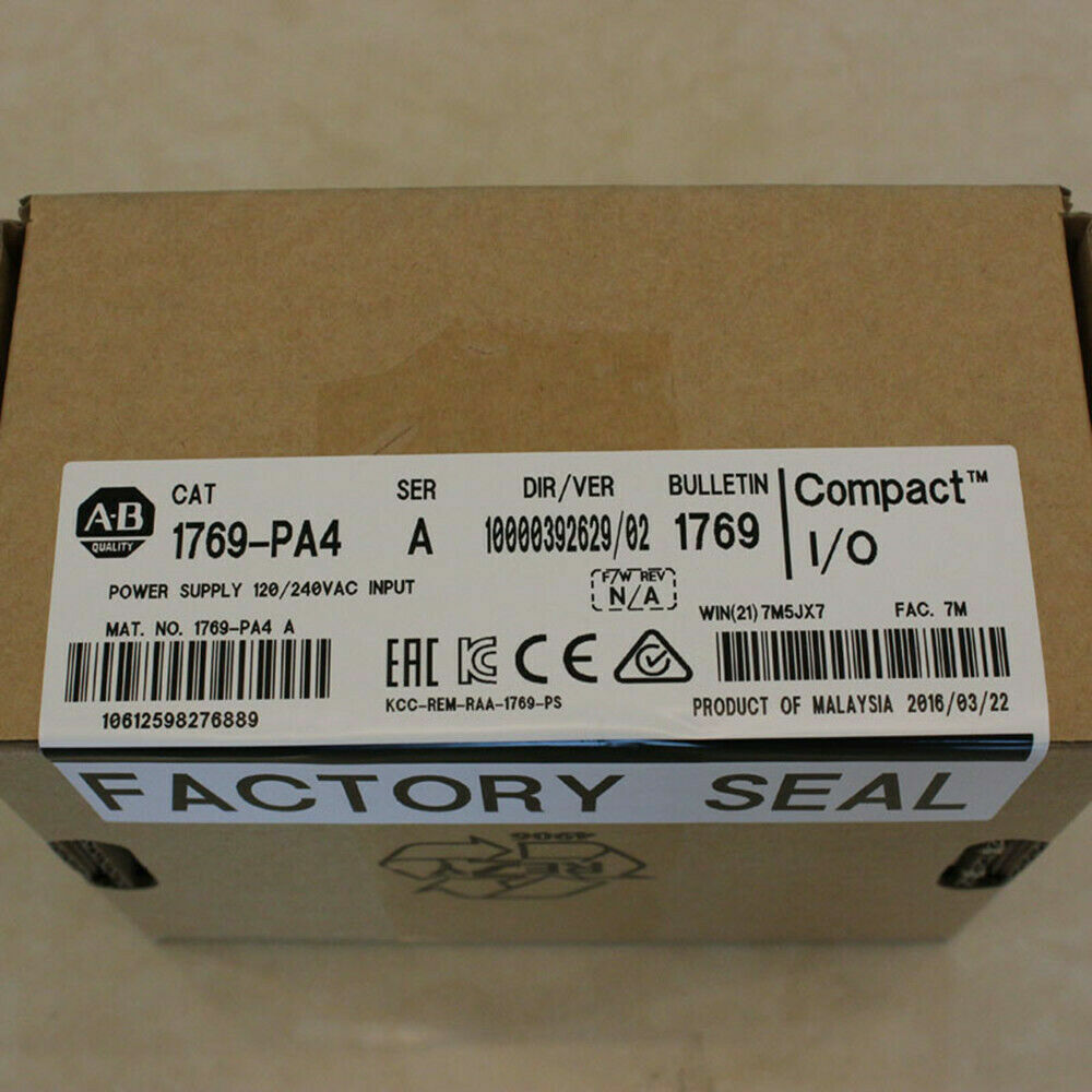 New Factory Sealed for Allen Bradley 1769-PA4 AB SER A CompactLogix Power Supply DHL / UPS / FedEx