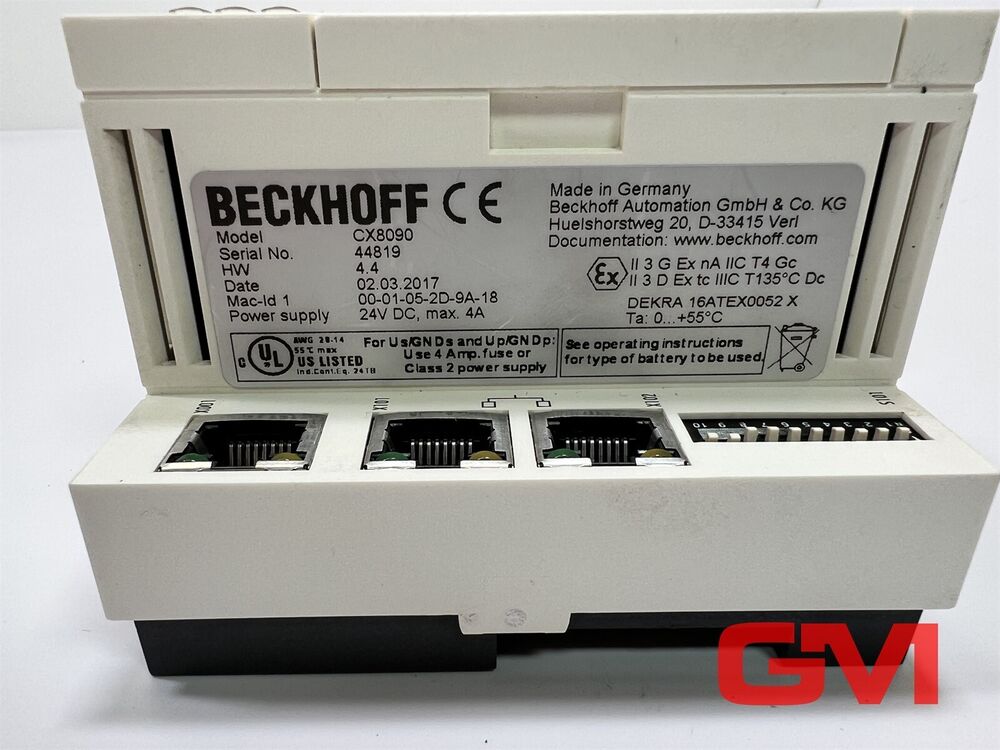 Beckhoff Cpu-Grundmodul CX8090 Embedded-Pc With Ethernet Module Hw 4.4 Unit