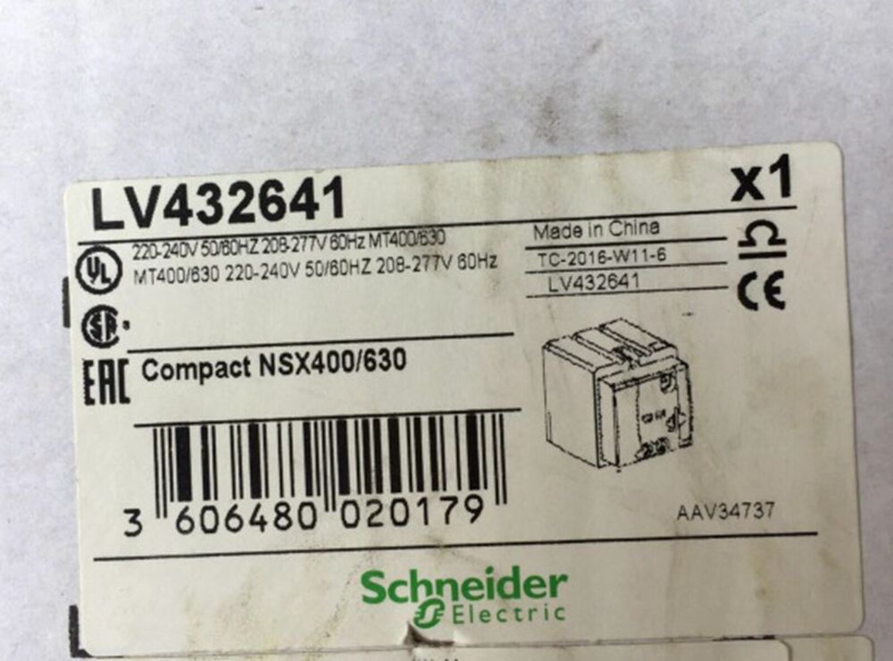 NEW SCHNEIDER LV432641 Circuit Breaker Free Expedited Shipping DHL / UPS / FedEX