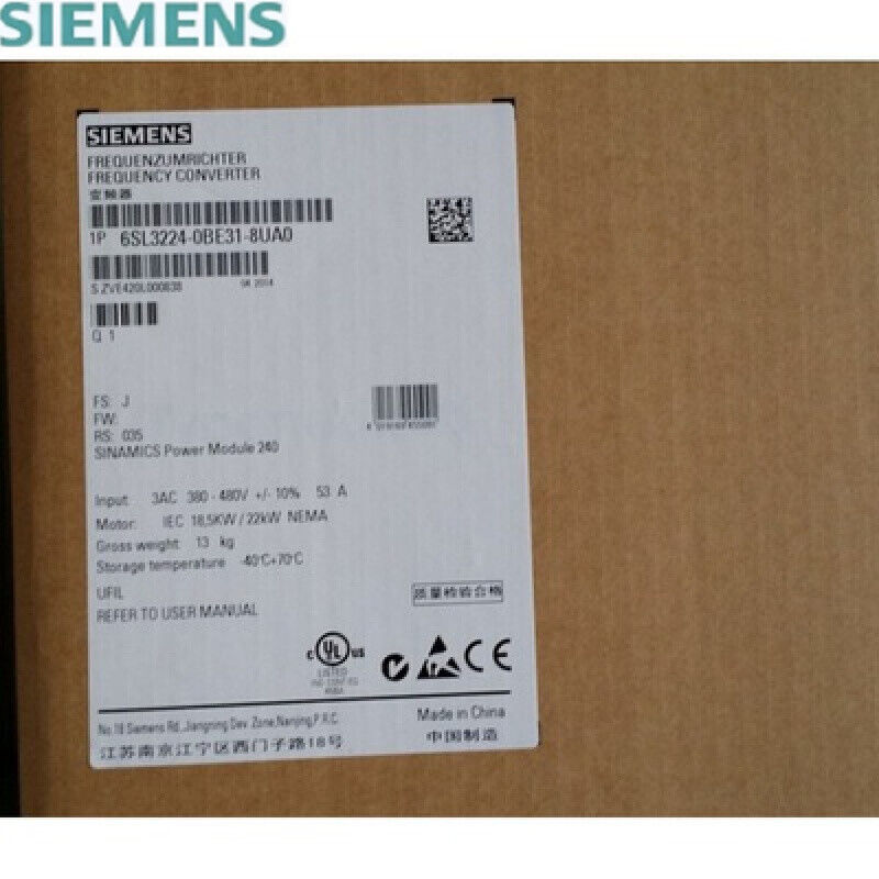 1PC NEW SIEMENS 6SL3224-0BE31-8UA0 INVERTER 6SL32240BE318UA0 EXPEDITED SHIPPING Fedex / DHL