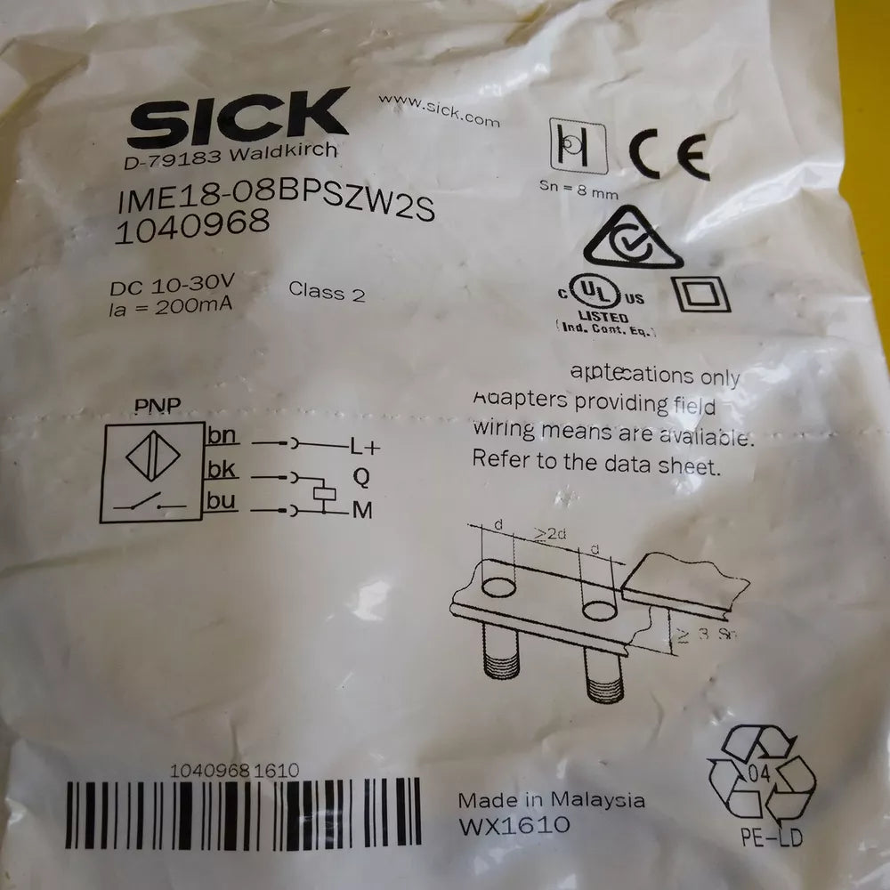 1PC New Sick IME18-08BPSZW2S Proximity Switch IME1808BPSZW2S DHL / UPS / FedEx