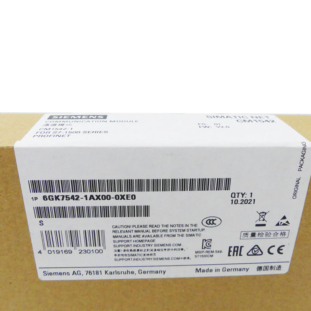 SIEMENS 6GK7542-1AX00-0XE0 6GK7 542-1AX00-0XE0 Communication Module FS:01-Sealed UPS / Fedex / DHL