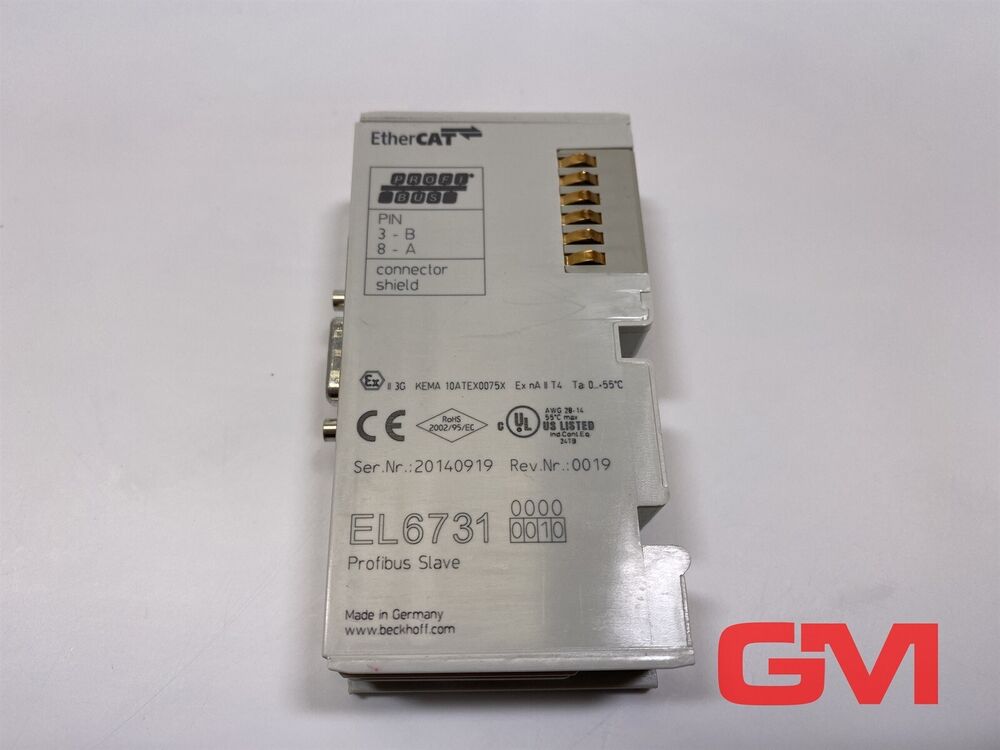 Beckhoff Communications Module EL6371-0010 Ethercat Terminal Profibus Slave