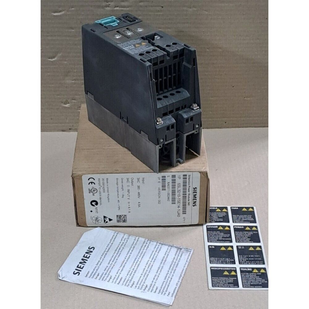 New Siemens converter Power Module PM340 6SL3210-1SE14-1UA0 6SL3 210-1SE14-1UA0