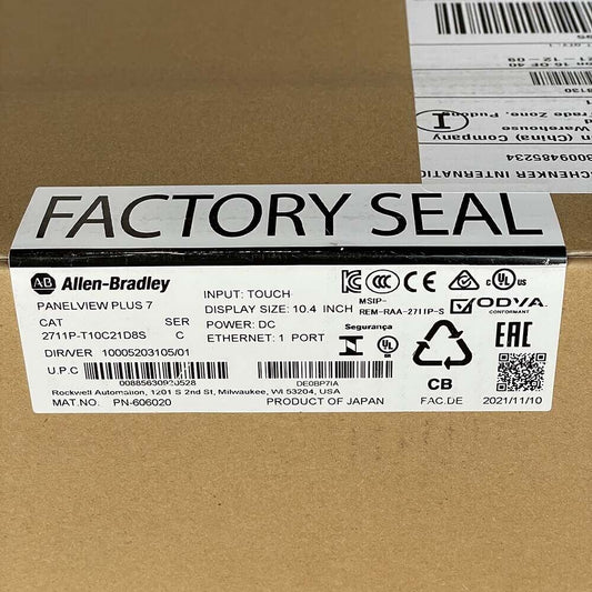 New Sealed Allen Bradley 2711P-T10C21D8S HMI Panelview Plus 2711PT10C21D8S US Fedex or DHL