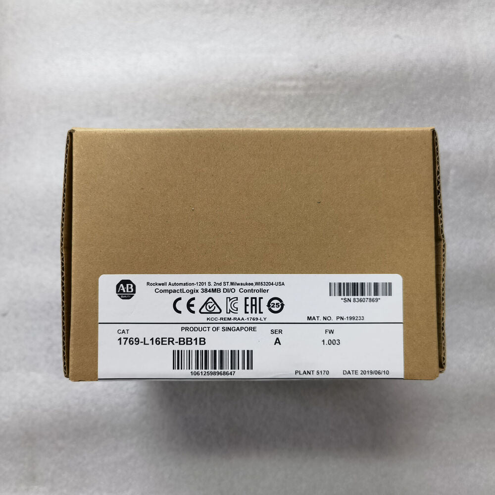 Factory Sealed Allen-Bradley 1769-L16ER-BB1B CompactLogix 384KB DI/O Controller DHL / UPS / FedEx