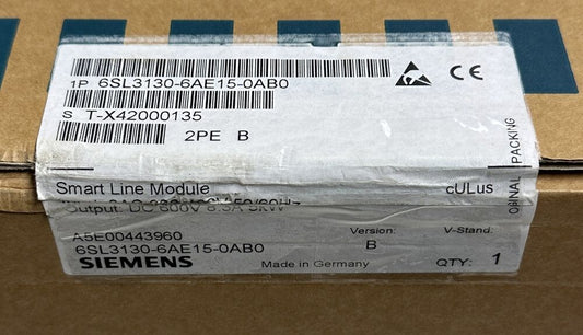 Siemens 6SL3130-6AE15-0AB0- NEW Sinamics - Smart Line Modul