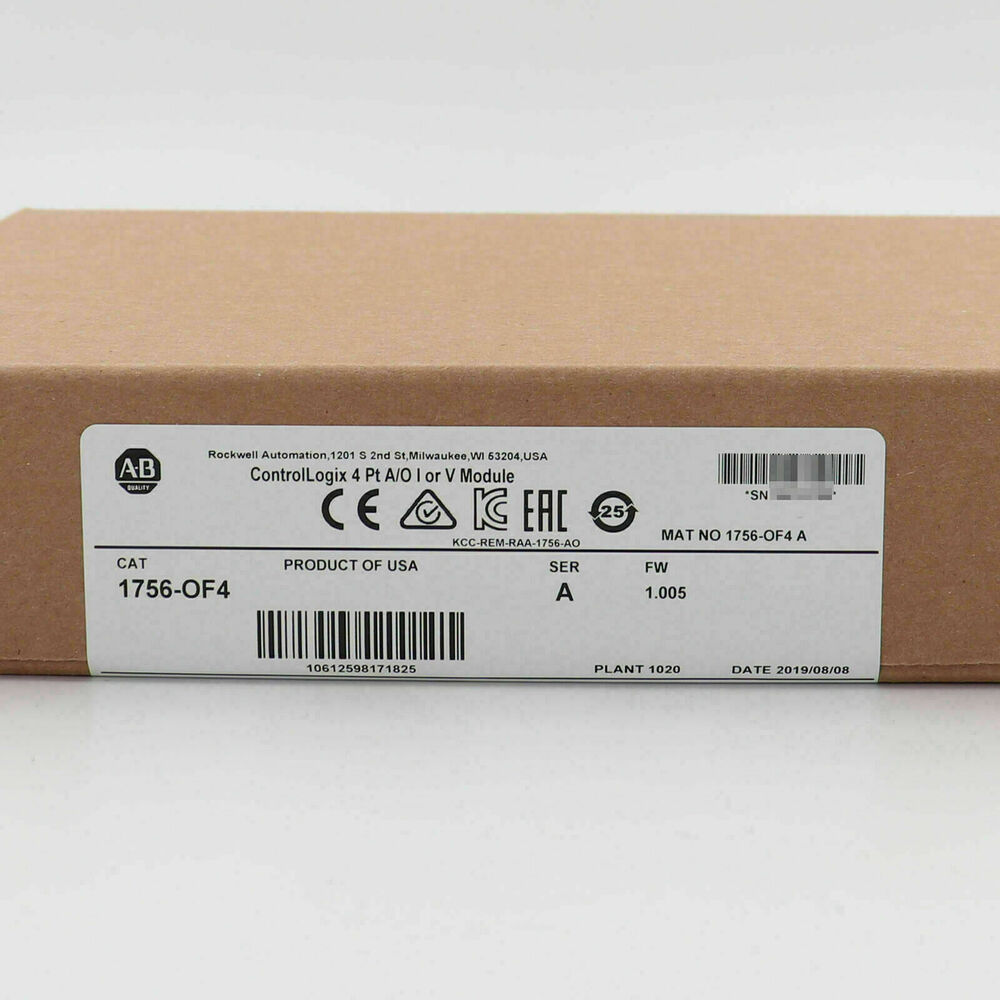 2022 New Factory Sealed AB 1756-OF4 SER A ControlLogix 4 Pt A/O I or V Module DHL / UPS / FedEx