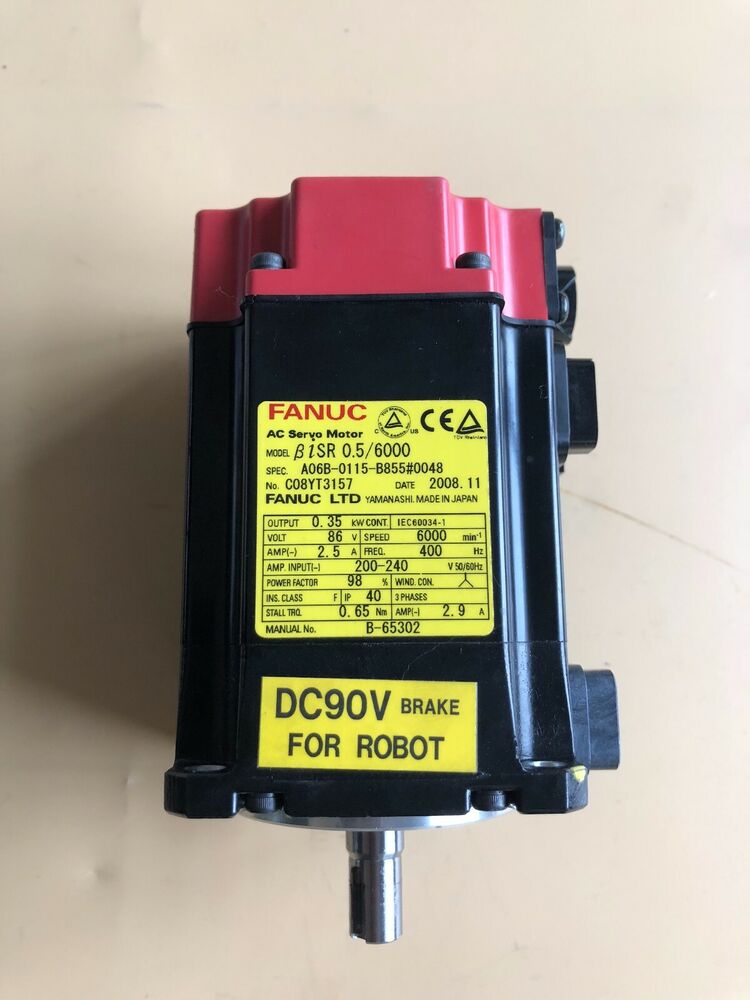 USED FANUC SERVO MOTOR A06B-0115-B855#0048 A06B0115B8550048 FREE EXPEDITED SHIP UPS / DHL / Fedex