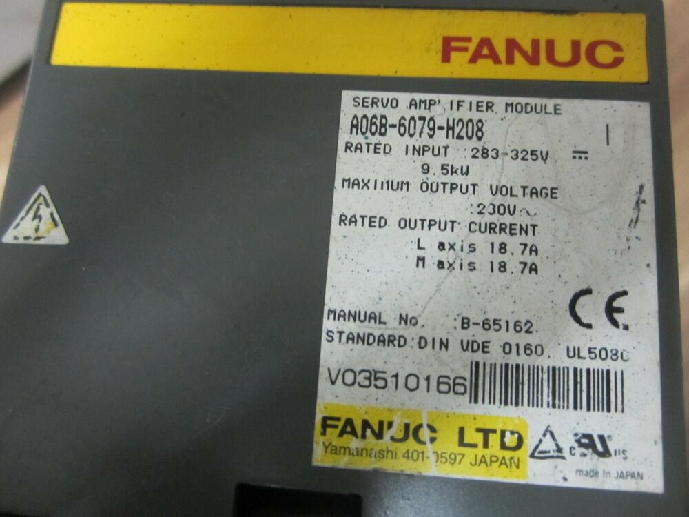 USED FANUC A06B-6079-H208 Servo Drive A06B6079H208 Expendited Shipping DHL / UPS / FedEx