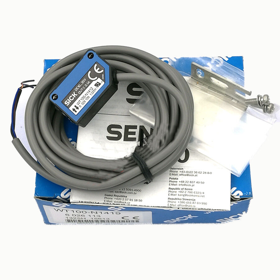 1PC New SICK WT100-N1412 Photoelectric Switch Free Shipping WT100N1412 DHL / UPS / FedEx