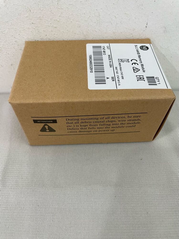 New Factory Sealed AB Allen Bradley 1747-M13 / A SLC 64KB Memory Module 1747M13 DHL / UPS / FedEx