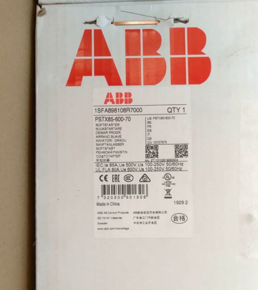 NEW ABB PSTX85-600-70 1SFA898108R7000 Soft Starter DHL / UPS / FedEx