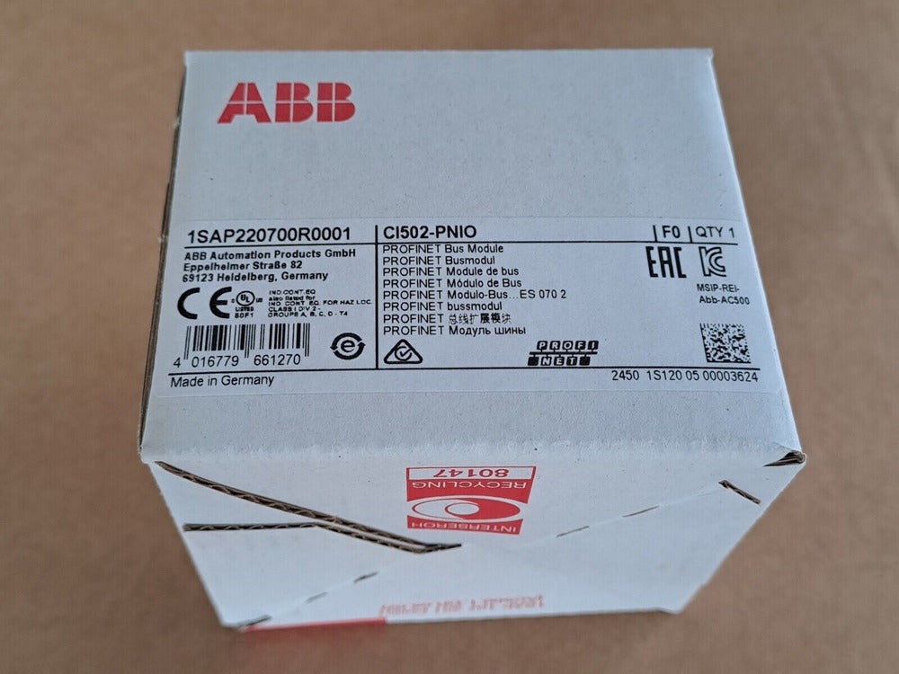 Brand New CI502-PNIO 1SAP220700R0001 ABB Communication module Expedited Shipping