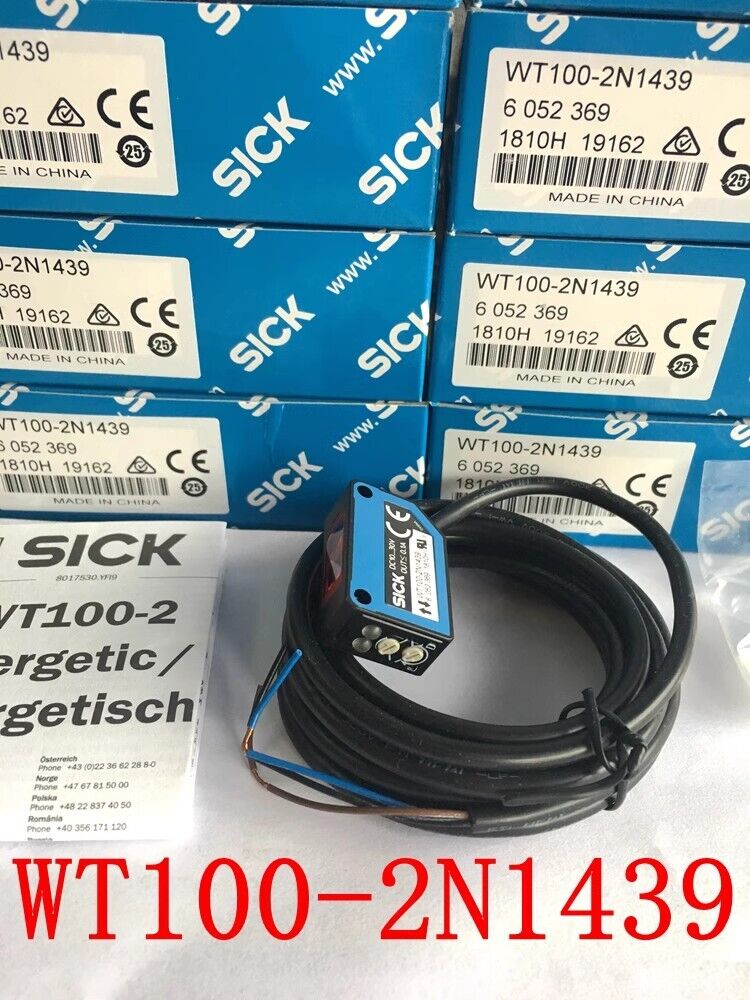 1PC New SICK WT100-2N1439 Photoelectric Switch Free Shipping WT1002N1439 DHL / UPS / FedEx