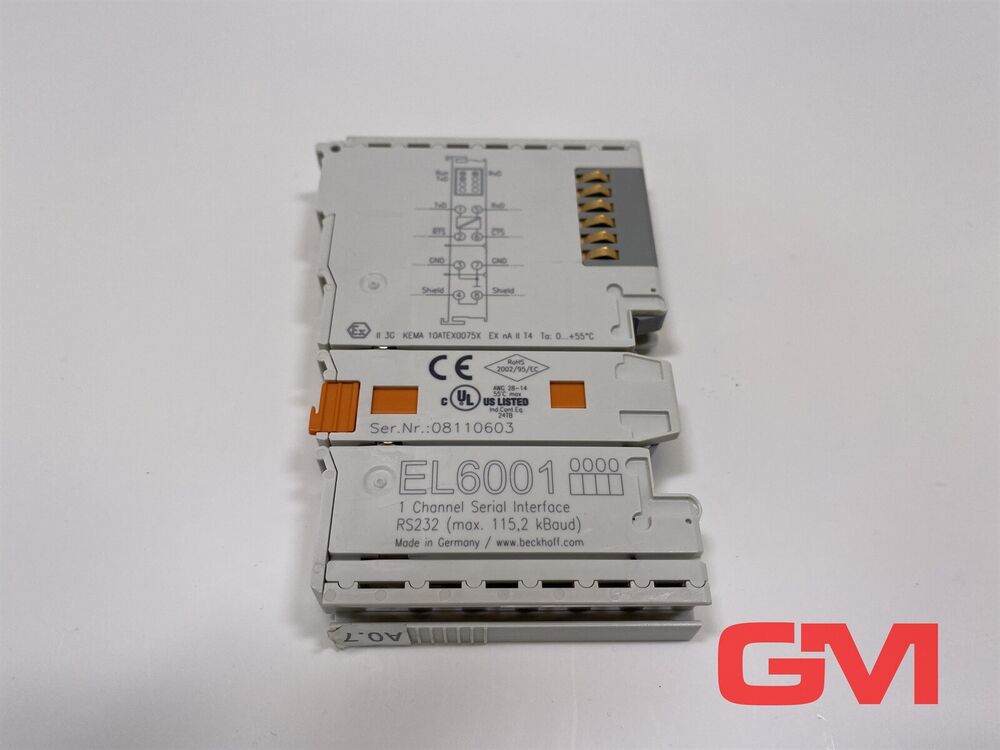 Beckhoff Communications Module EL6001 Ethercat 1 Port Interface Unit