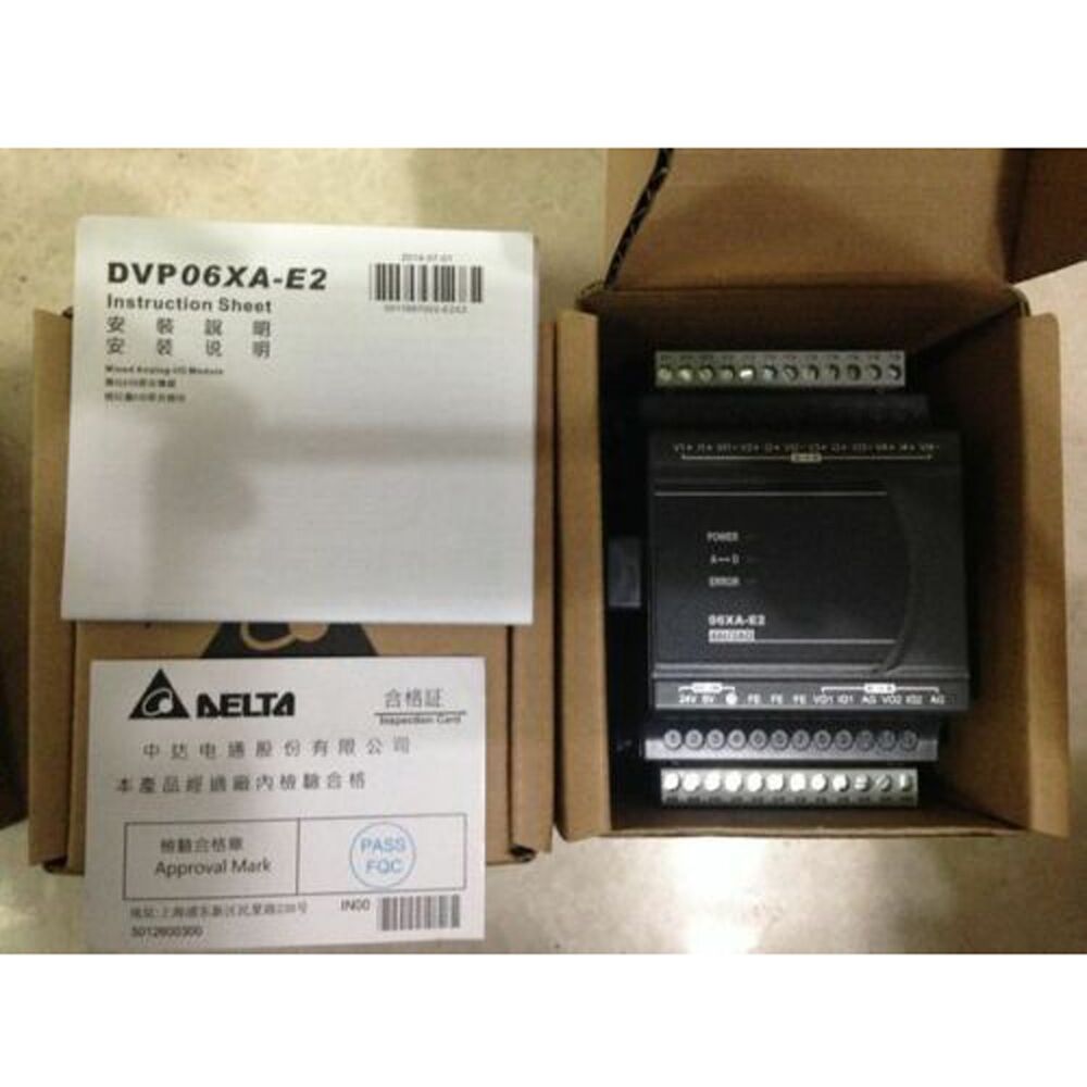 1PC New Delta DVP06XA-E2 PLC DVP06XAE2 In Box Free Shipping DHL / UPS / FedEx