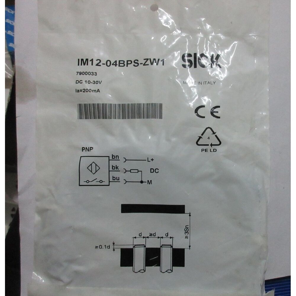 1PC New Sick IM12-04BPS-ZW1 Proximity Switch IM1204BPSZW1 DHL / UPS / FedEx